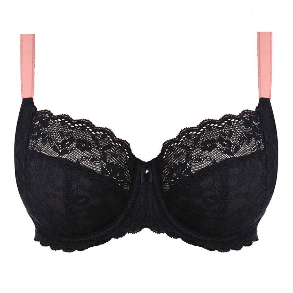 Freya Offbeat Bra. Black lace. 34DDD. NWT